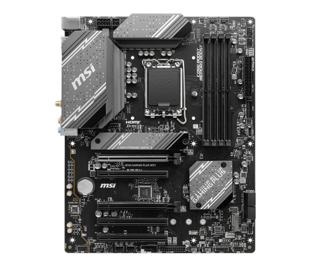 MSI Płyta główna B760 GAMING PLUS WIFI s1700 4DDR5 DP/HDMI ATX - 1172515 - zdjęcie 3